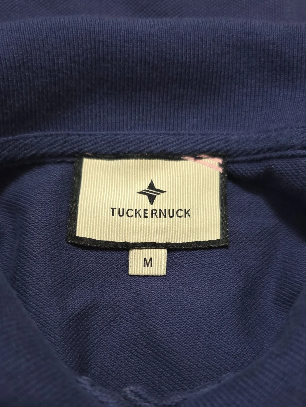 Tuckernuck Murray Classic Pique Polo in Navy Size Medium